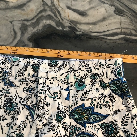 Croft & Barrow Paisley Fly Front Skirt - Picture 3 of 8